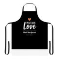 Apron, 5-Color Straps (Made With Love - Black Apron)