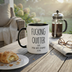 Funny Retirement Mug with Custom Year