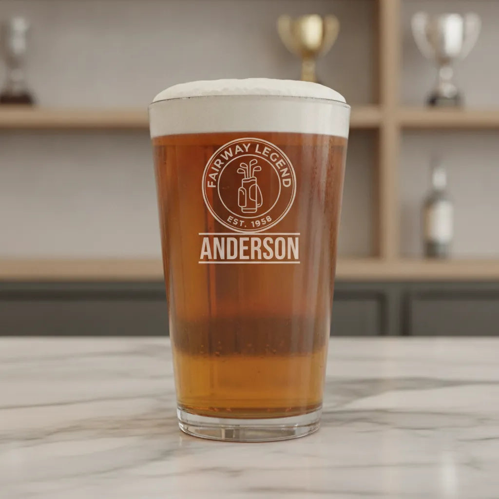 Fairway Legend Personalized Pint Glass