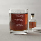Personalized Dad's Measure Whiskey Glass