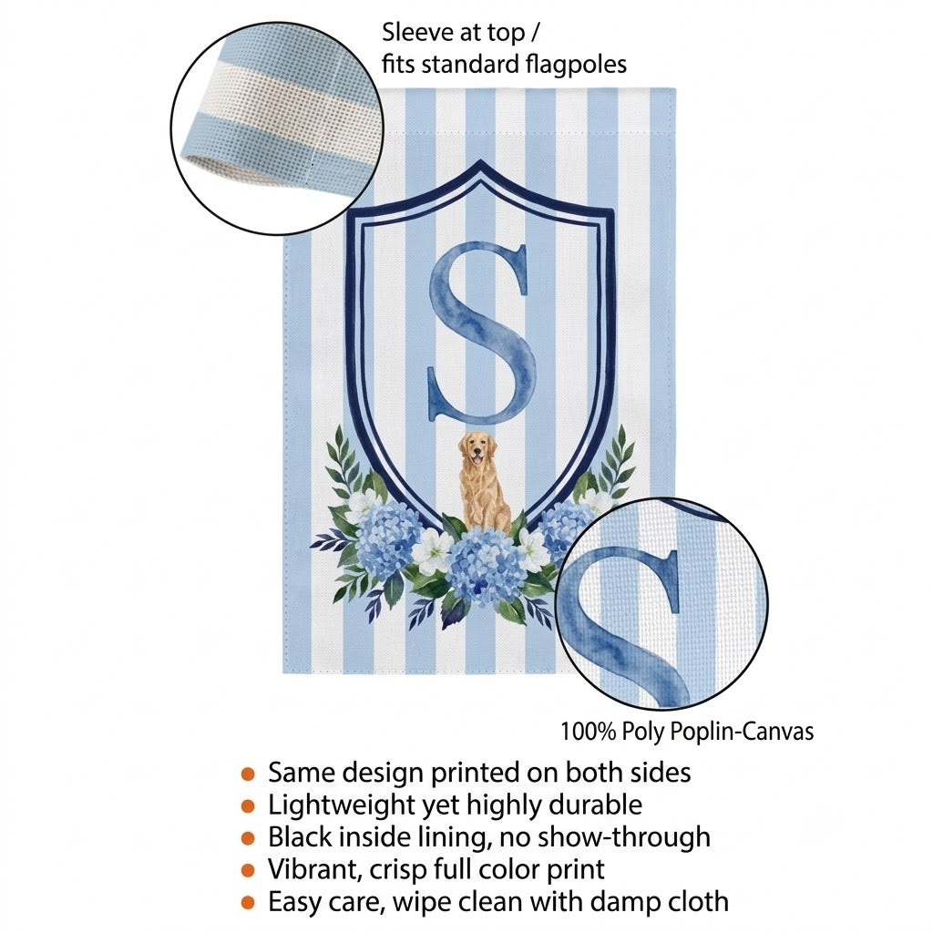 Custom Pet Monogram Garden Flag