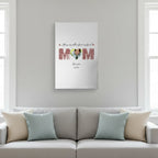 Word Cloud Mom Canvas