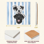 Custom Pet Portrait Ceramic Coaster