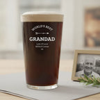 World's Best Grandpa Personalized Pint Glass
