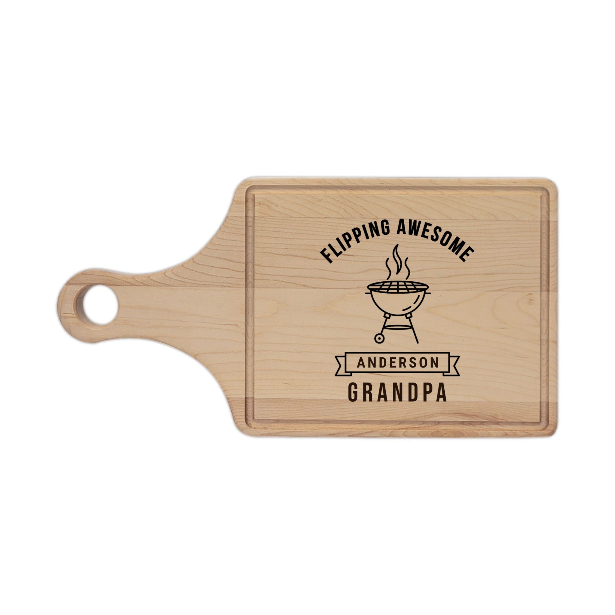 Flipping Awesome Personalized BBQ Cutting Board