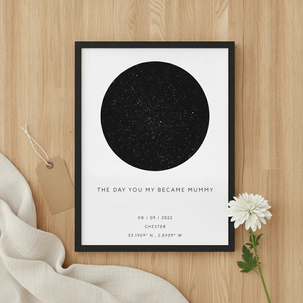 The Day You Became My Mummy Paper Frame Vertical