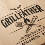 The Grillfather Personalized Cutting Board