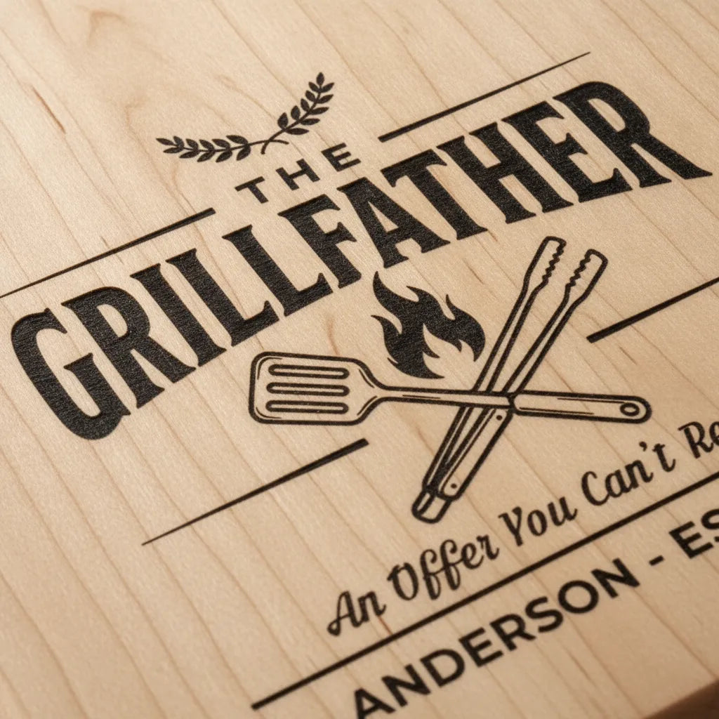 The Grillfather Personalized Cutting Board
