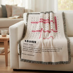 Heirloom Photo Woven Blanket (Portrait) Mom definition