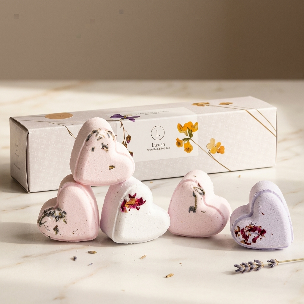 Heart Shower Steamer Gift Set for Her