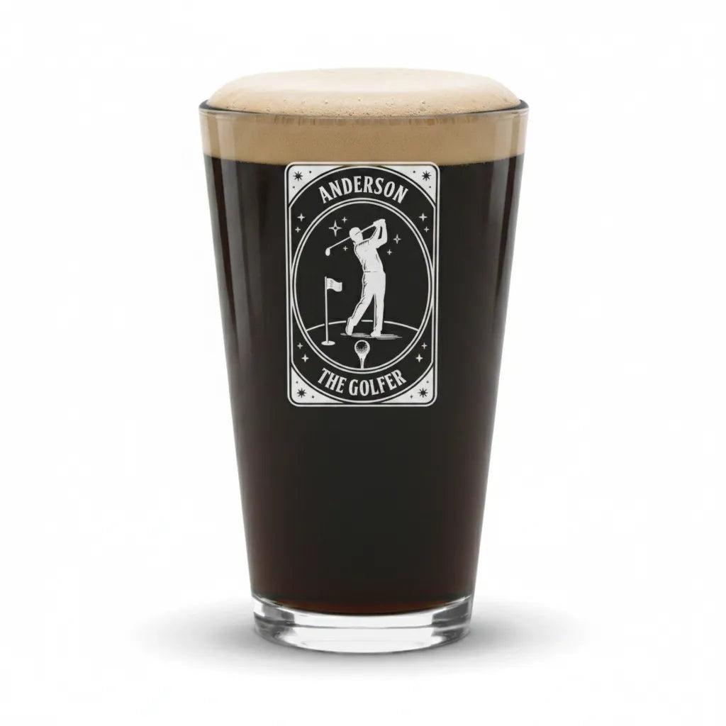 The Golfer Personalized Pint Glass