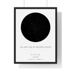 The Day You Became My Mummy Paper Frame Vertical
