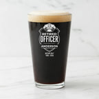 Retired Police Officer Personalized Pint Glass