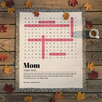 Heirloom Photo Woven Blanket (Portrait) Mom definition