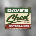 Personalized Shed Sign for Dad