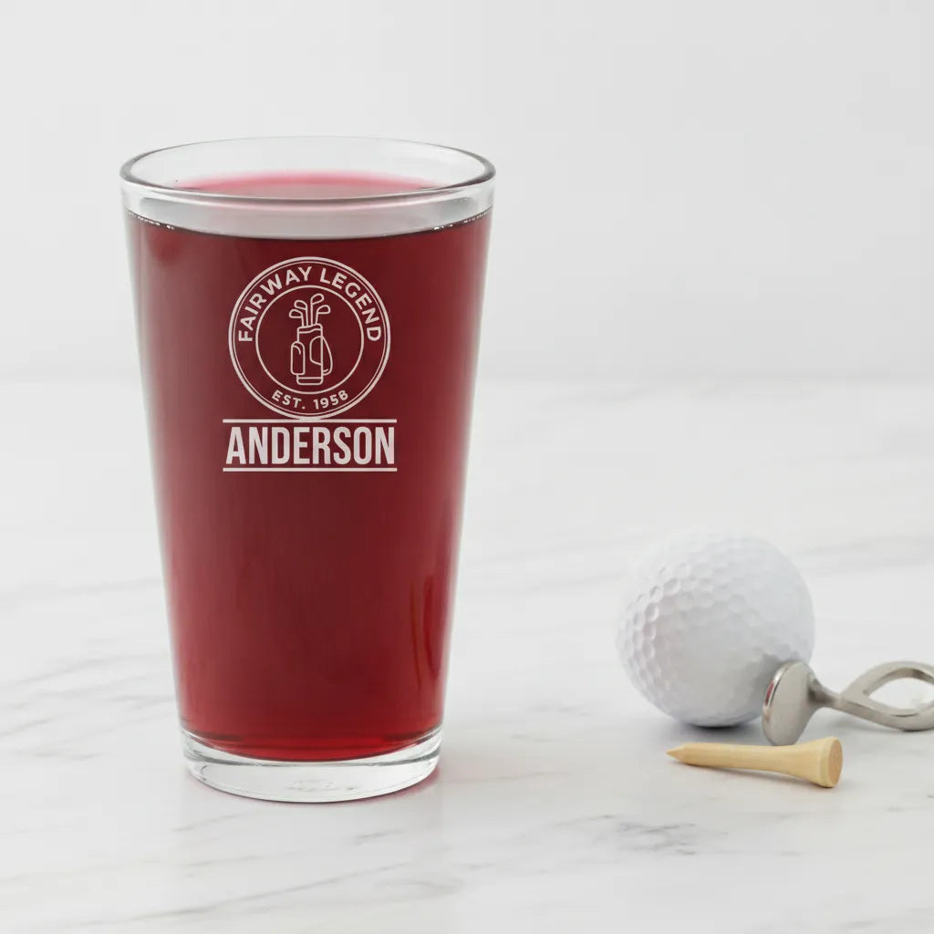 Fairway Legend Personalized Pint Glass