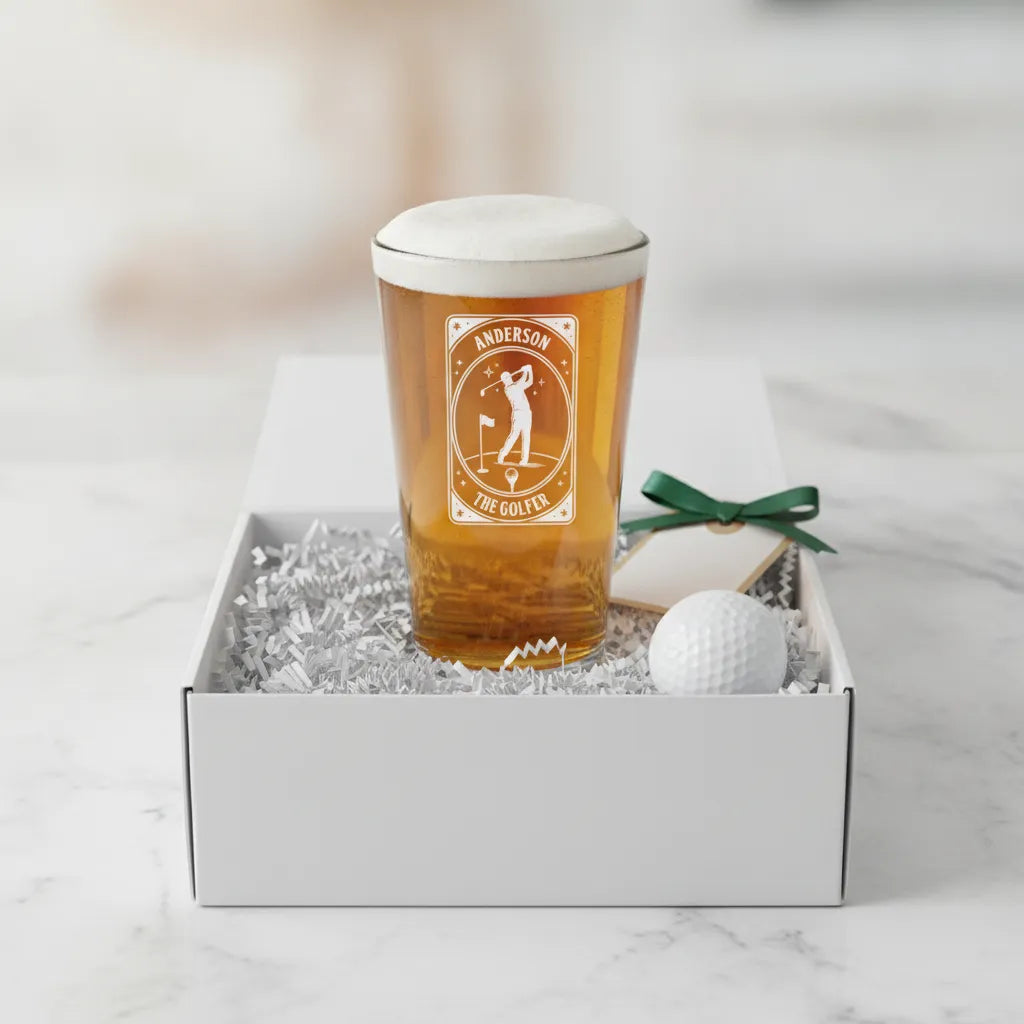 The Golfer Personalized Pint Glass