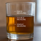 Personalized Dad's Measure Whiskey Glass