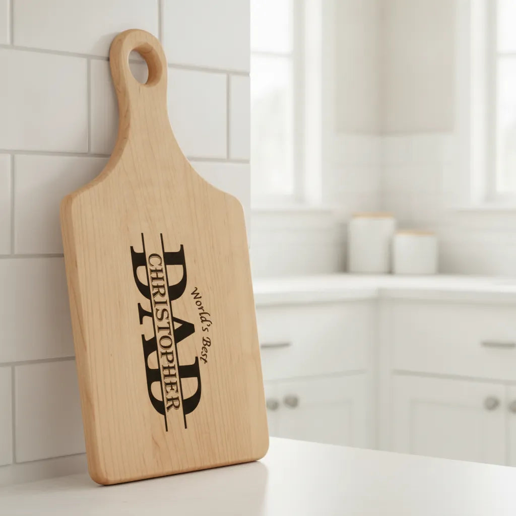 World's Best Dad Personalized Cutting Board