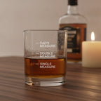 Personalized Dad's Measure Whiskey Glass