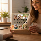 Acrylic Square Plaque (Mom, I/We Love You)