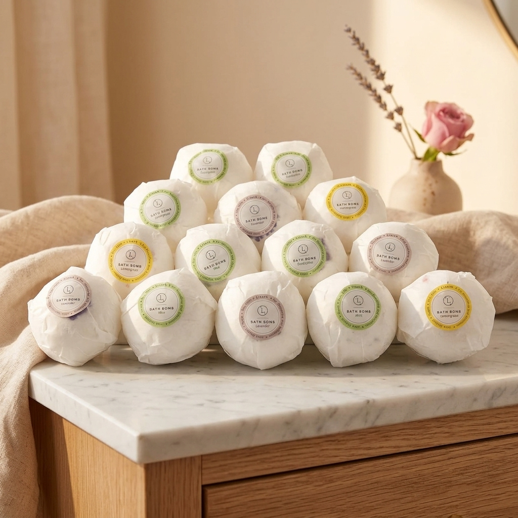 Personalized Bath Bomb Gift Set for Her