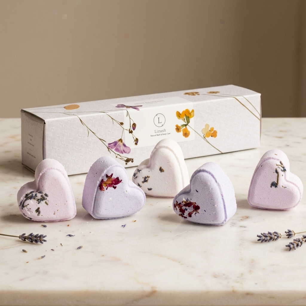 Heart Shower Steamer Gift Set for Her