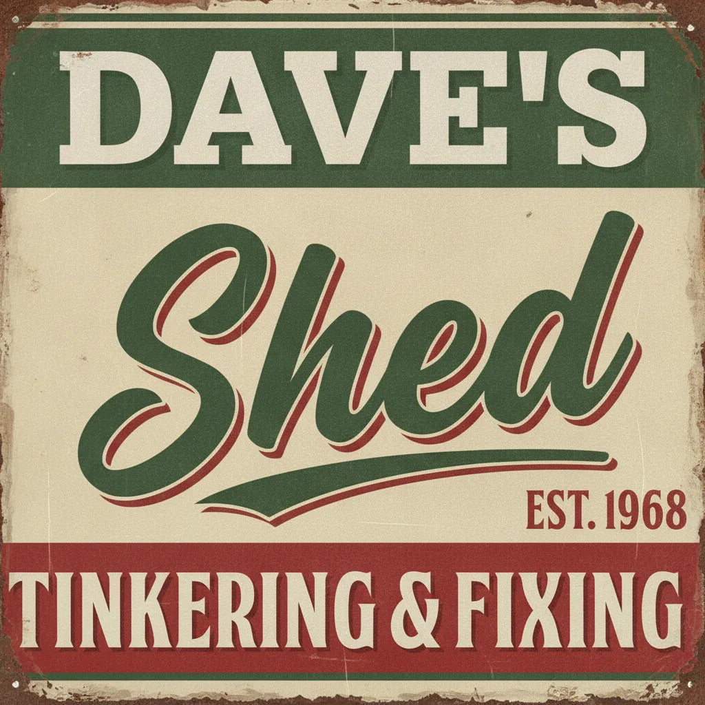 Personalized Shed Sign for Dad
