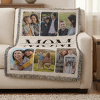 Heirloom Photo Collage Woven Blanket (Portrait) for MOM