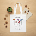 Flowers Design - Where Love Grows Tote Bag