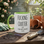 Funny Retirement Mug with Custom Year