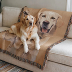Custom Pet Portrait Blanket