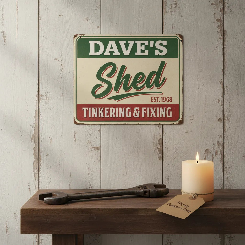 Personalized Shed Sign for Dad