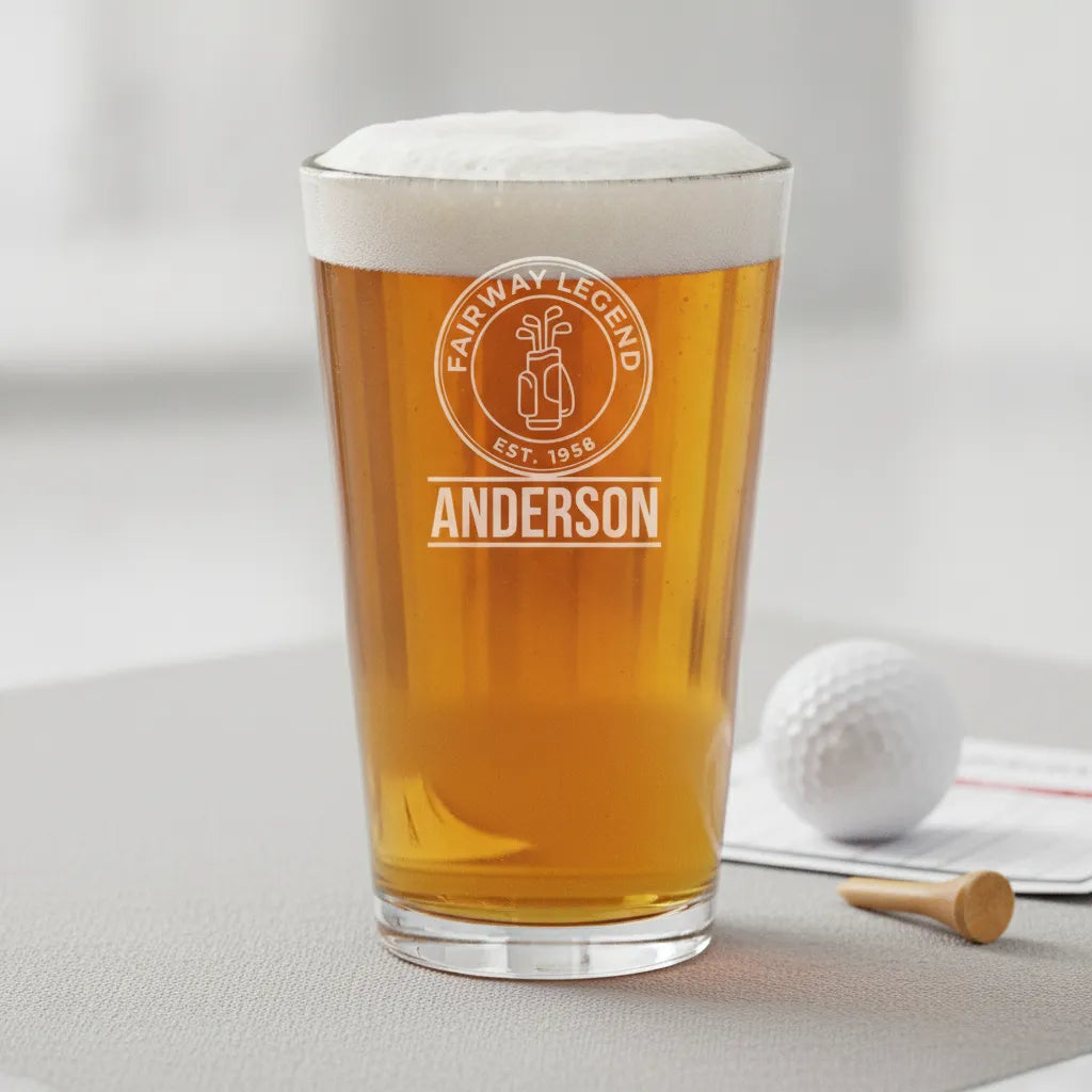 Fairway Legend Personalized Pint Glass