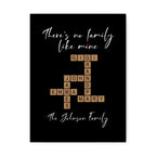 Classic Stretched Canvas There's no family like mine (Black)