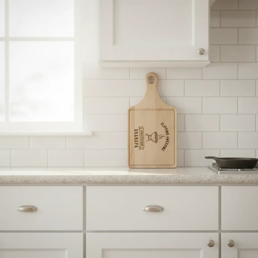 Flipping Awesome Personalized BBQ Cutting Board