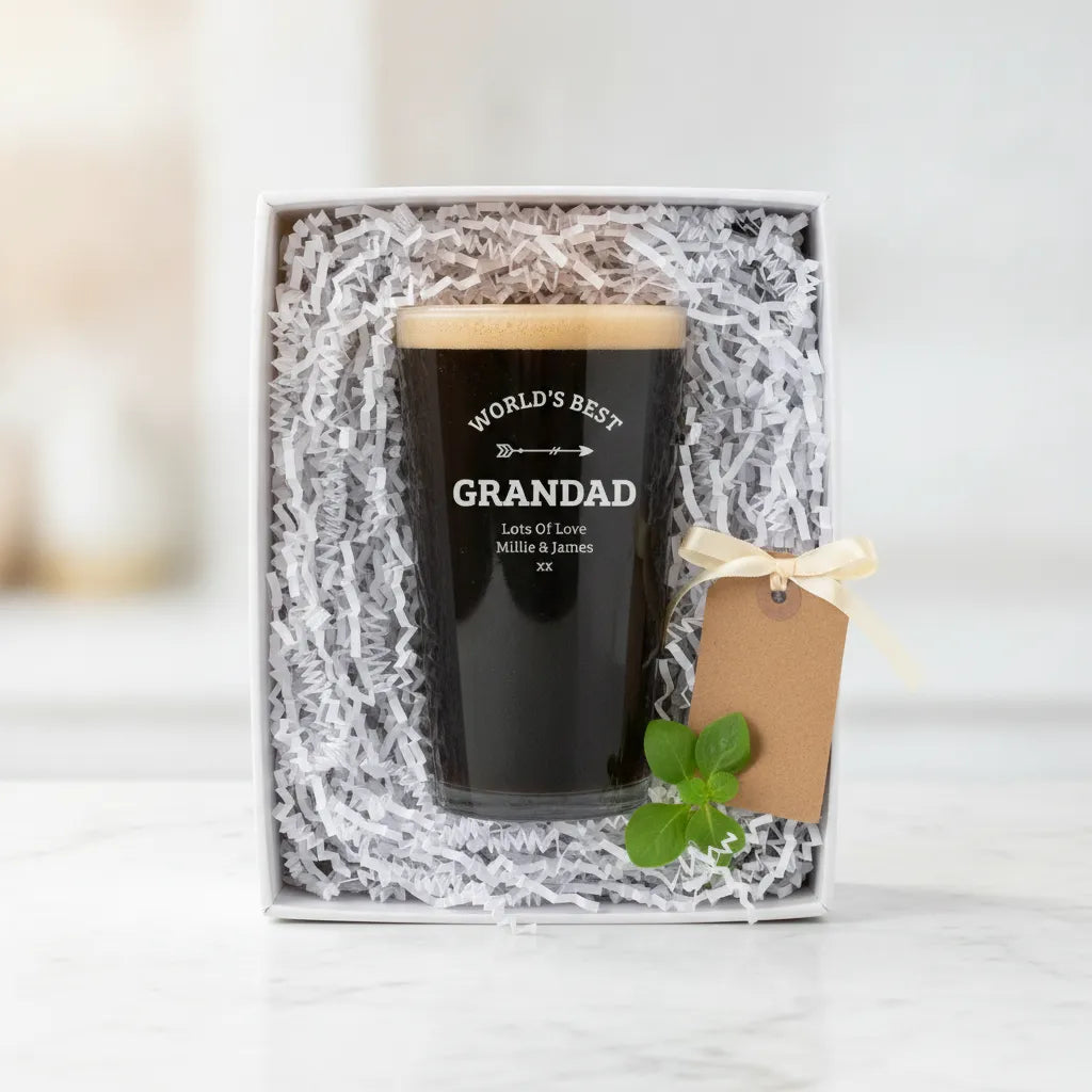 World's Best Grandpa Personalized Pint Glass