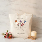 Flowers Design - Where Love Grows Tote Bag