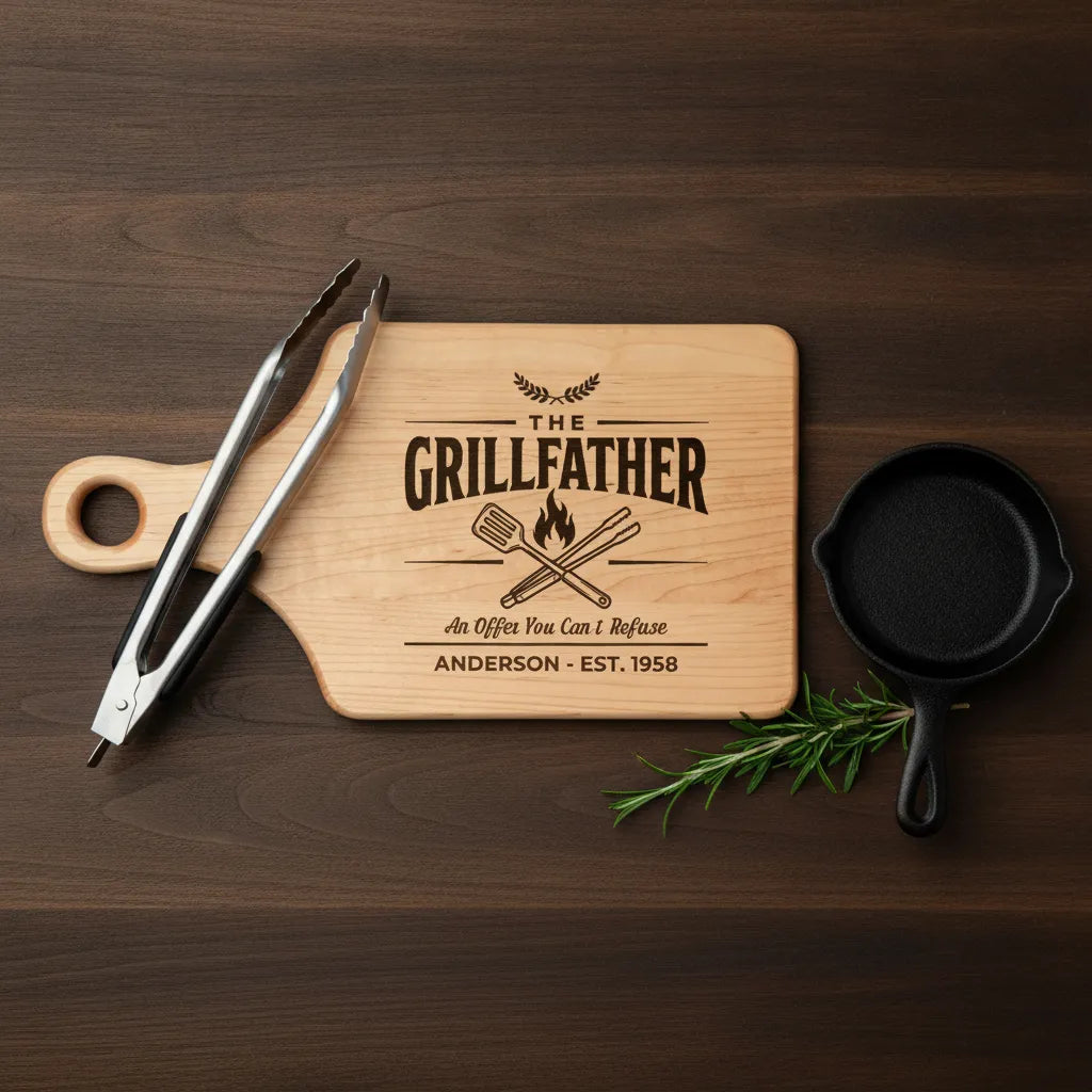 The Grillfather Personalized Cutting Board