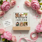 Acrylic Square Plaque (Mom, I/We Love You)