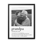 Personalized Definition Framed Canvas