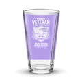 Once a Warrior Always a Warrior Veteran Pint Glass