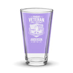 Once a Warrior Always a Warrior Veteran Pint Glass