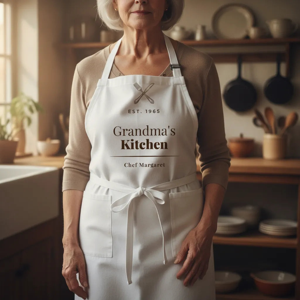 Adult Apron (AOP) grandma's kitchen