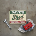 Personalized Shed Sign for Dad