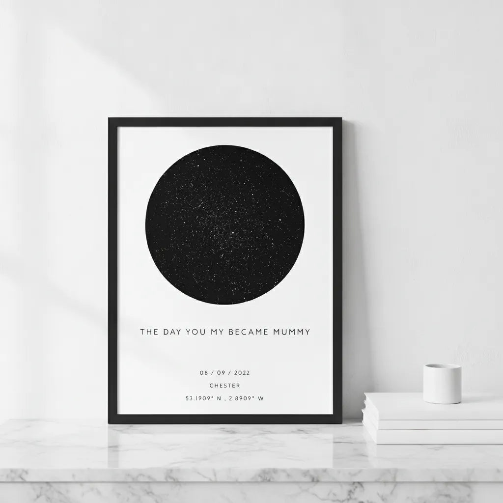 The Day You Became My Mummy Paper Frame Vertical