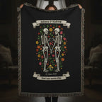 Heirloom Photo Woven Blanket (Portrait) skeleton couple