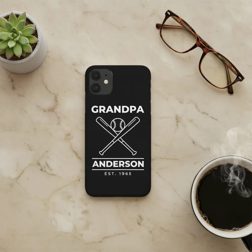 Grandpa Baseball Phone Case