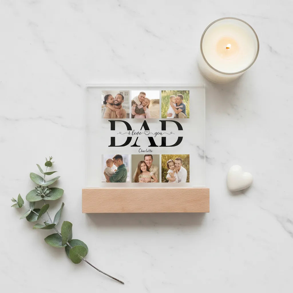 Dad we love you - Acrylic Square Plaque