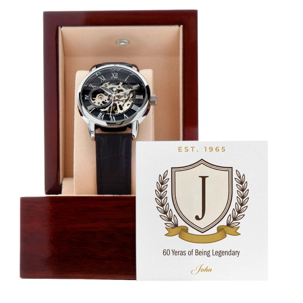 Men's Openwork Milestone Mongram watch